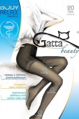 Gatta Body Relaxmedica Punčocháče 20 DEN 5-XL Nero