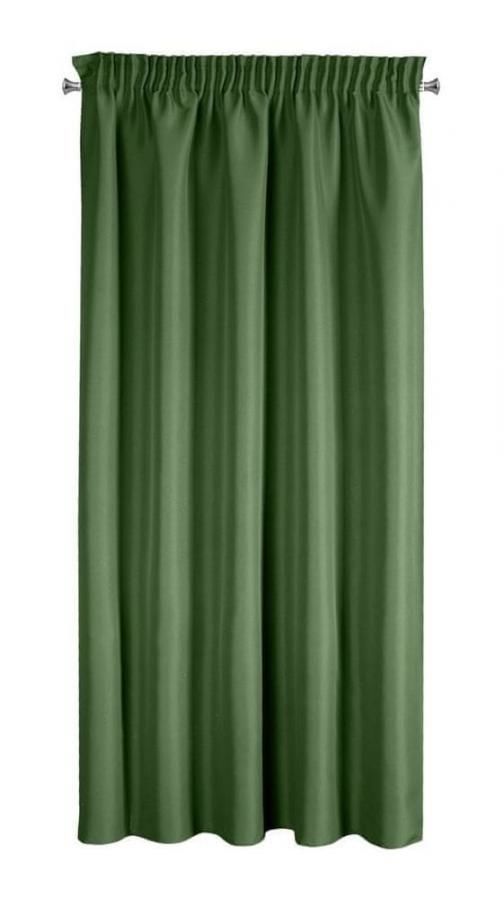My Best Home Dekorační krátký závěs s řasící páskou SAMARRA zelená 140x175 cm