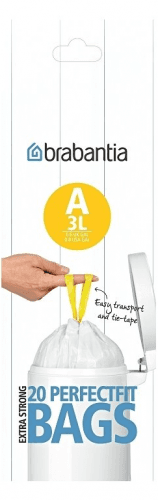 Sáčky do odpadkového koše A PerfectFit Brabantia 3 l 20 ks v roli