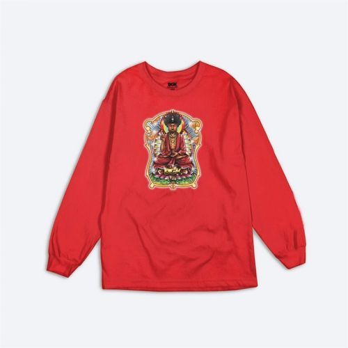 triko DGK -  Buddha L/S Tee Red  (MULTI) velikost: XL