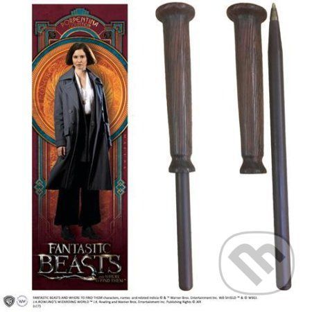 Fantastické zvieratá: Pero ako palička s knižnou záložkou - palička Porpentiny Goldstein - Noble Collection