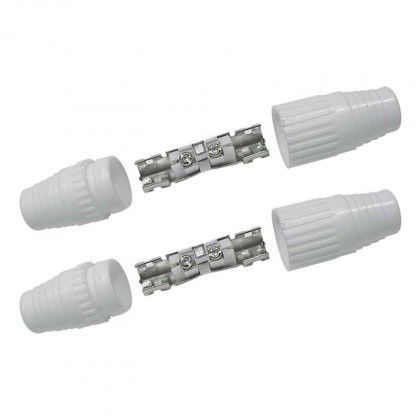 Koaxiální kabely, konektory spojka emos r50602 iec, 2ks