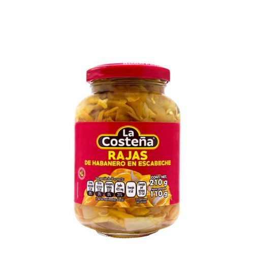 Habaneros krájené 210g