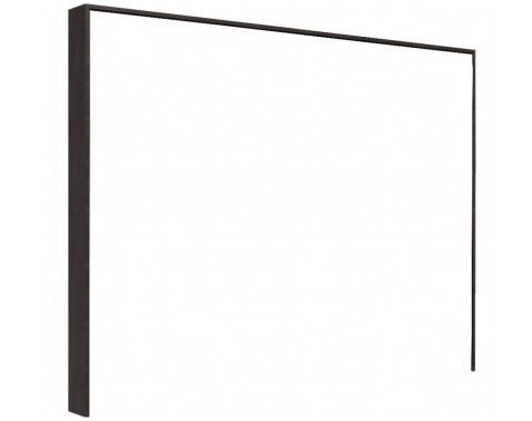 Paspartový rám k šatní skříni Detroit, antracitová ocel