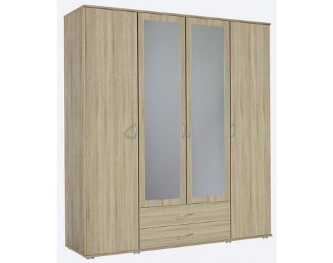 Šatní skříň 4-dveřová Twin, dub sonoma