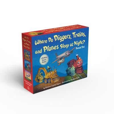 Where Do Diggers, Trains, and Planes Sleep at Night? (Sayres Brianna Caplan)(Board book)