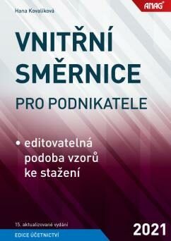Vnitřní směrnice pro podnikatele 2021 - KOVALÍKOVÁ Hana
