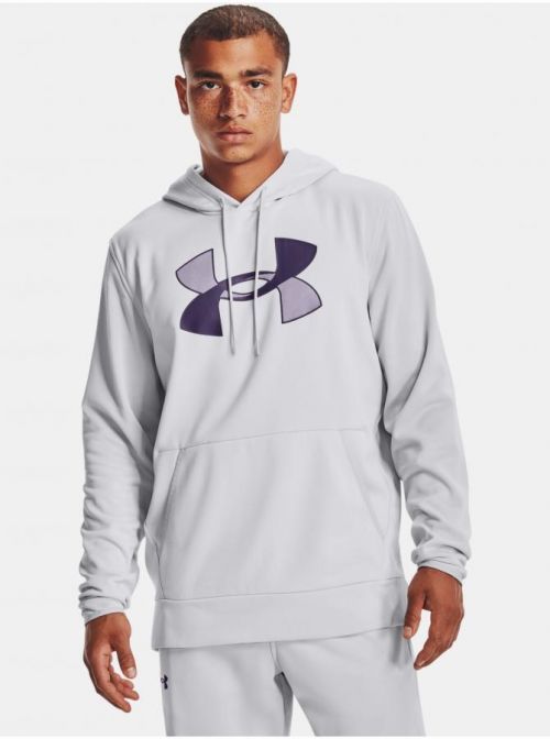 Mikina Under Armour UA Armour Fleece Big Logo HD- šedá