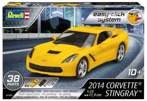 Model auta, stavebnice Revell 2014 Corvette® Stingray 07449, 1:25
