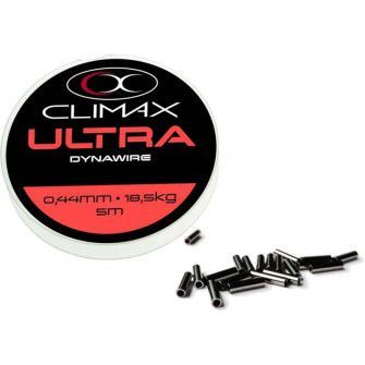 Vázací lanko Climax DYNAWIRE 5m + 20ks crimps 0,35mm 14,5kg