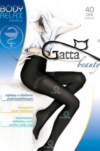 Gatta Body Relaxmedica 40 Punčochové kalhoty 5-XL Nero