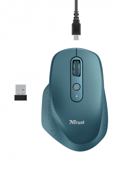 TRUST OZAA RECHARGEABLE S MOUSE BLUE