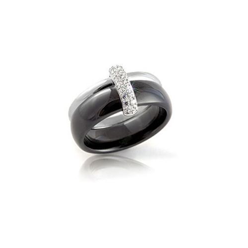 Modesi Černý keramický prsten QJRQY6269KL 54 mm