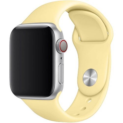 Set silikonových řemínků FIXED Silicone Strap pro Apple Watch 38/40/41 mm, světle žlutá
