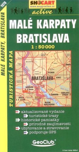 SHOCart 1078 Malé Karpaty, Bratislava 1:50 000 turistická mapa