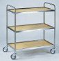 3-policový nerezový vozík 750x420 mm KP 473