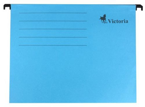VICTORIA Závěsné zakládací desky, A4, modré, VICTORIA ,balení 25 ks 23652, 060/330 GL CW3