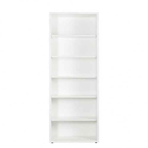 Carryhome REGÁL NA DOKUMENTY, vysoce lesklá bílá, 81,6/217/35,7 cm