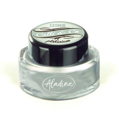 Aladine IZINK Kaligrafický inkoust 15 ml - metalický platinový