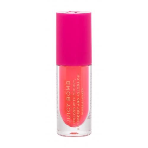 Makeup Revolution London Juicy Bomb 4,6 ml hydratační lesk na rty pro ženy Grapefruit
