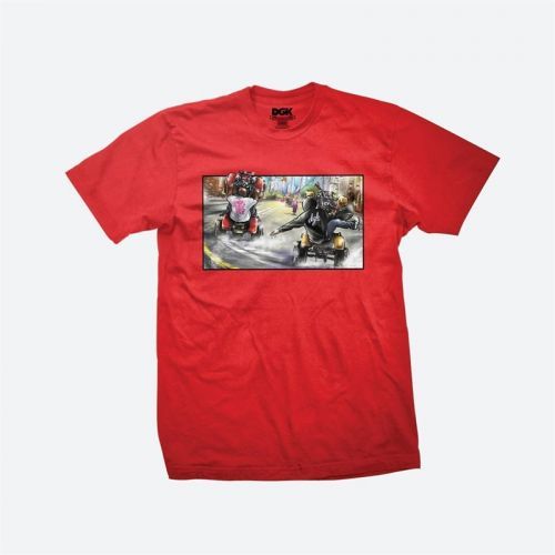 triko DGK -  Riders Tee Red  (MULTI)