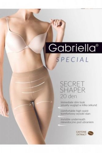 Gabriella 717 Secret shaper Punčochové kalhoty 2 grafitová (tmavě šedá)