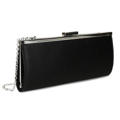 Černé dámské psaníčko s řetízkem