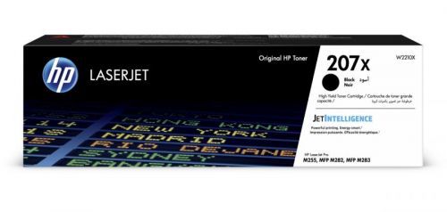 HP 207X Black LaserJet Toner Cartridge, W2210X