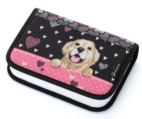 Bagmaster Školní penál CASE ALFA 21 A BLACK/PINK