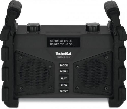 DAB+ outdoorové rádio TechniSat Digitradio 230 OD, AUX, Bluetooth, FM, USB, oranžová