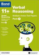 Bond 11+: Verbal Reasoning: Multiple Choice Test Papers - Pack 1 (Down Frances)(Paperback)