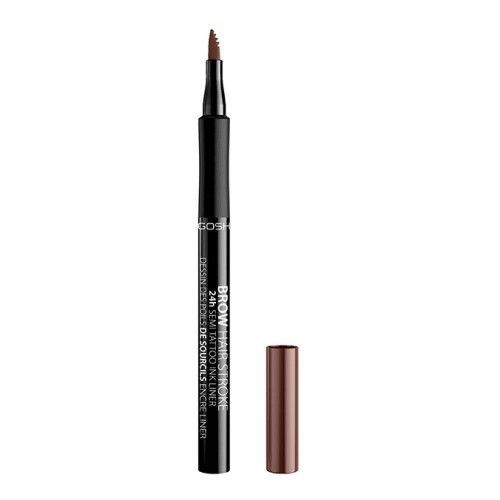 GOSH COPENHAGEN Brow Hair Stroke vyplňující fix na obočí  - 001 Brown 1ml