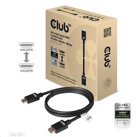 HDMI kabel club3D [1x HDMI zástrčka - 1x HDMI zástrčka] černá 1 m