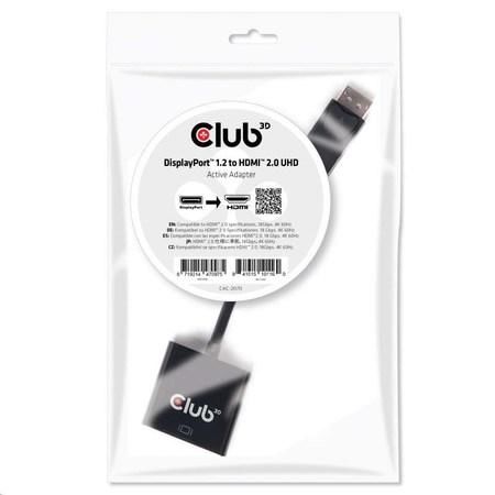 DisplayPort adaptér club3D CAC-2070, černá