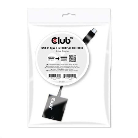 USB adaptér club3D CAC-2504, černá