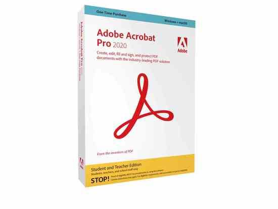 Adobe Acrobat Pro Student&Teacher 2020 ENG WIN+MAC Box (65311366)
