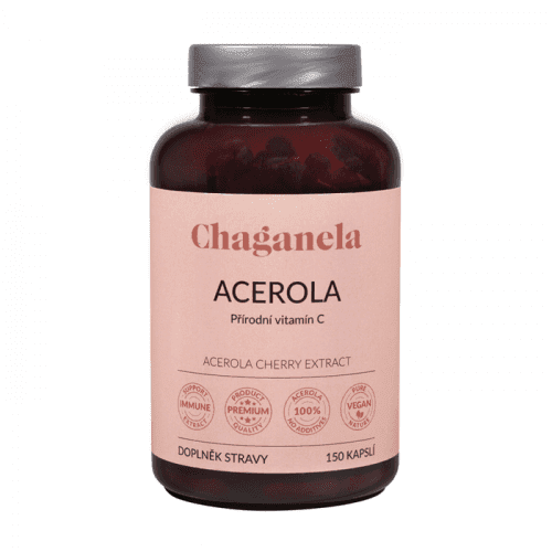 Chaganela Acerola (přírodní vitamín C) 150 kapslí