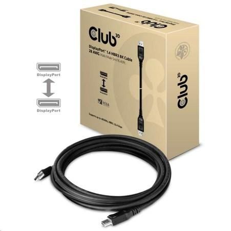 DisplayPort kabel club3D [1x zástrčka DisplayPort - 1x zástrčka DisplayPort] černá 5 m