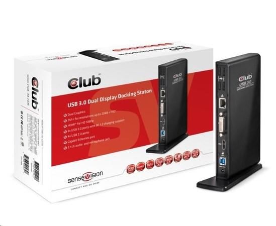 USB adaptér club3D CSV-3242hD, černá