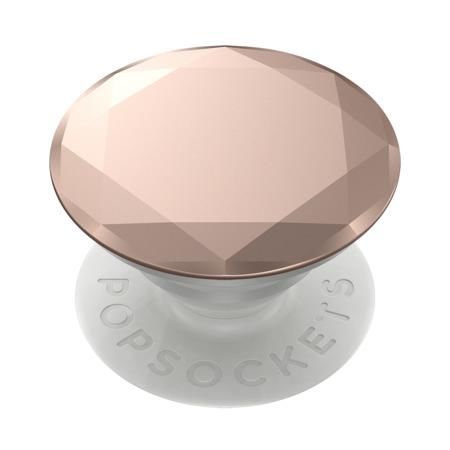 Stojan na mobilní telefon POPSOCKETS Metallic Diamond Rose Gold růžová, metalická