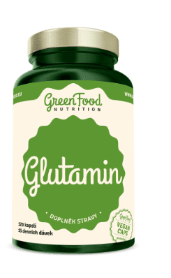 GREENFOOD NUTRITION Glutamin 120 kapslí