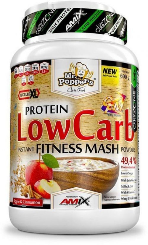 Amix Protein Low carb fitness mash 600 g