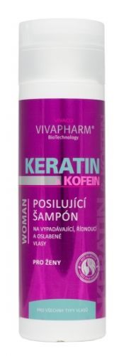 VivaPharm Keratinový šampon pro ženy s kofeinem 200ml