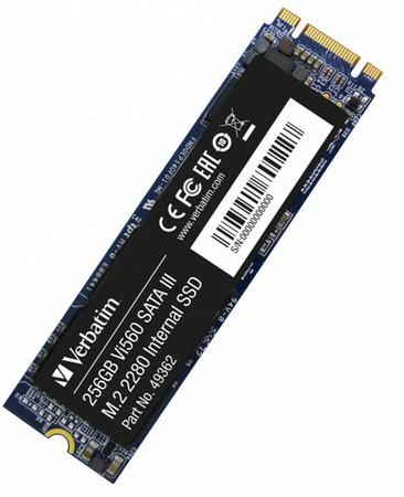 Verbatim SSD Vi560 S3 M.2 256GB SATA III, W 560/ R 520MB/s (49362)