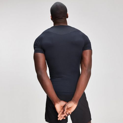 MP pánské podvlékací tričko s krátkým rukávem – Černé - XXL