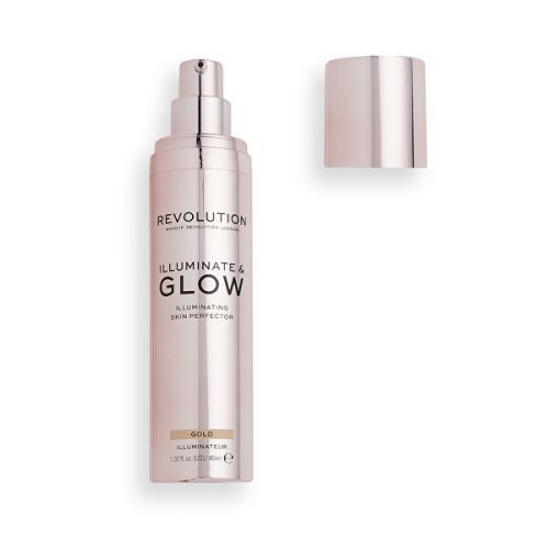 Makeup Revolution London Glow & Illuminate tekutý rozjasňovač 40 ml odstín Champagne pro ženy