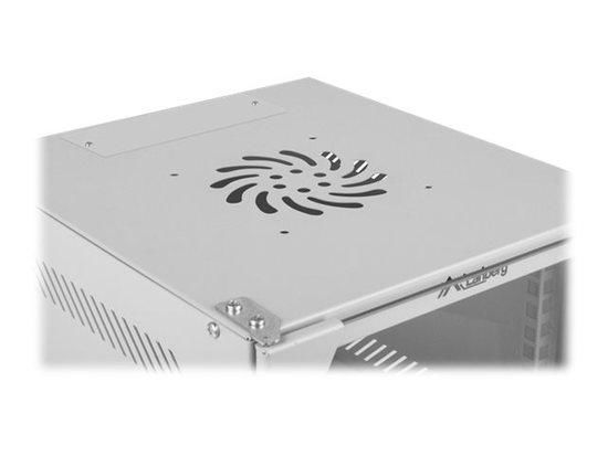 Nástěnný rack 10'' 4U 280x310mm šedý