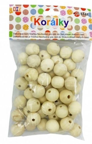 Korálky dřevo 20mm - 50ks PK510-22