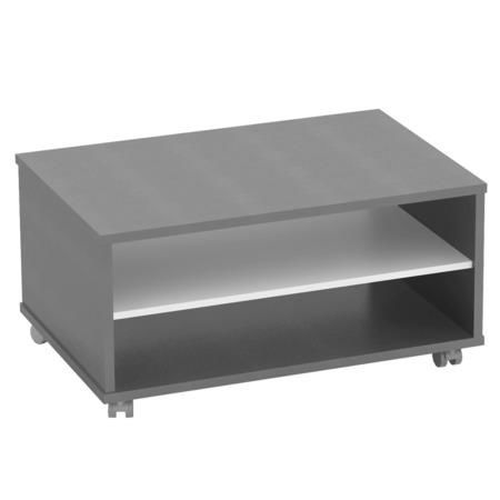 Tempo Kondela Konferenční stolek, grafit / bílá, RIOMA NEW TYP 32