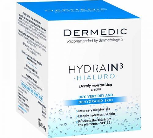 Dermedic  HYDRAIN3 Hydr. krém s hloubkovým účinkem SPF15 50g